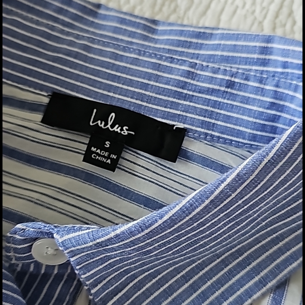 Lulu's Contrast Button-Down Longsleeves Shirt - image 5